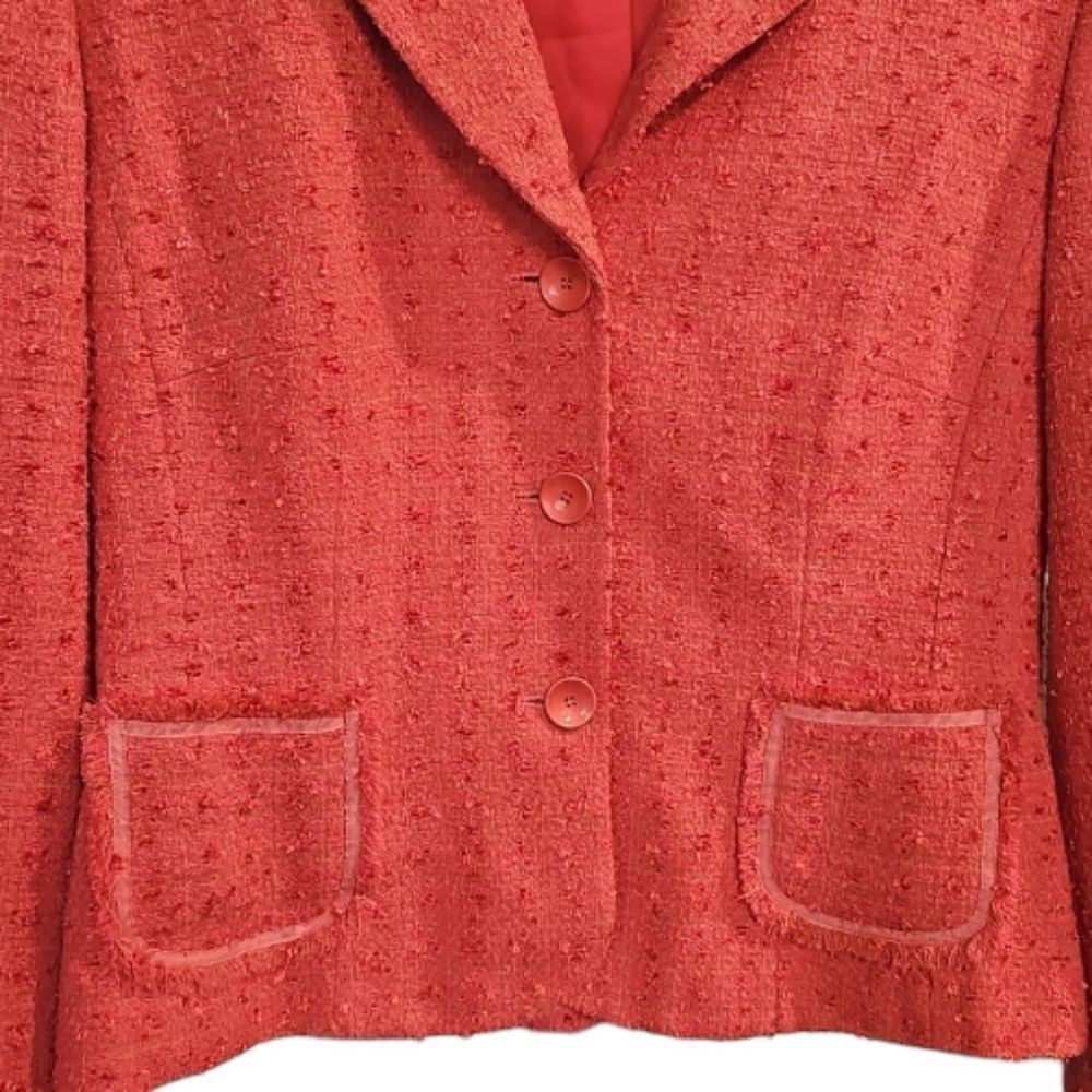 John Meyer of Norwich Vintage 1960s Pink Swiss Dot Skirt Suit‎ Size 10 - Picture 8 of 9